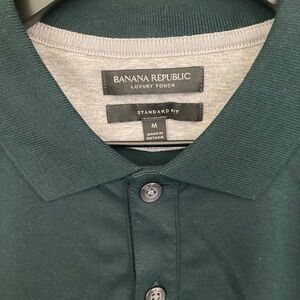 Banana Republic Emerald Green Luxury Touch Polo Shirt